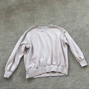 Oversized Lavendar Nike crew neck sweater